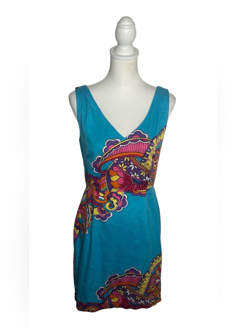 Lilly Pulitzer EUC Kiki Sheath Dress Optical Confusion Sz 6 Resortwear 60s Mod